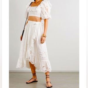 Zimmerman Lulu Scallop Wrap Skirt. Size 6 & 4. New with tags attached.